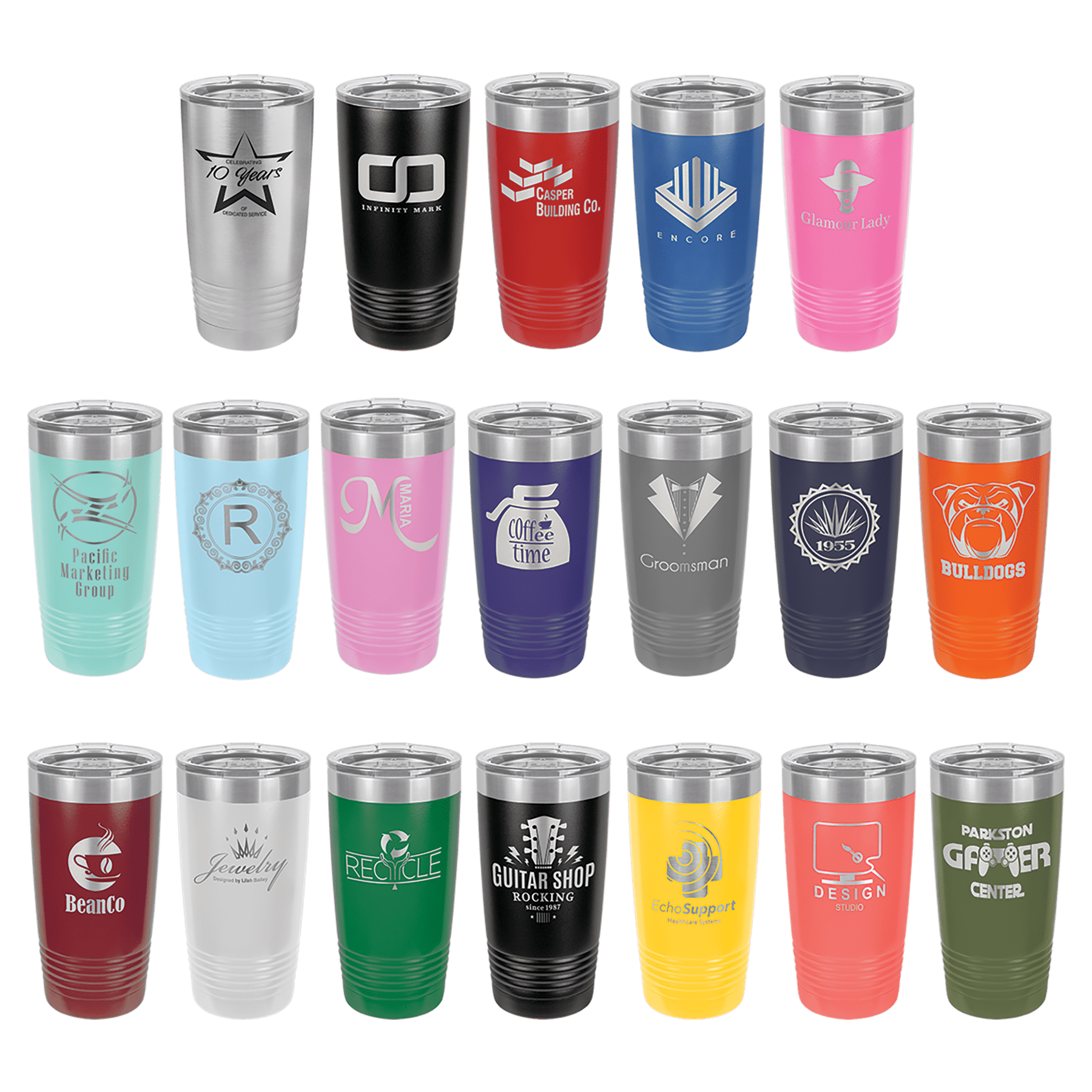 Polar Camel 20 oz. Travel Mug with Slider Lid