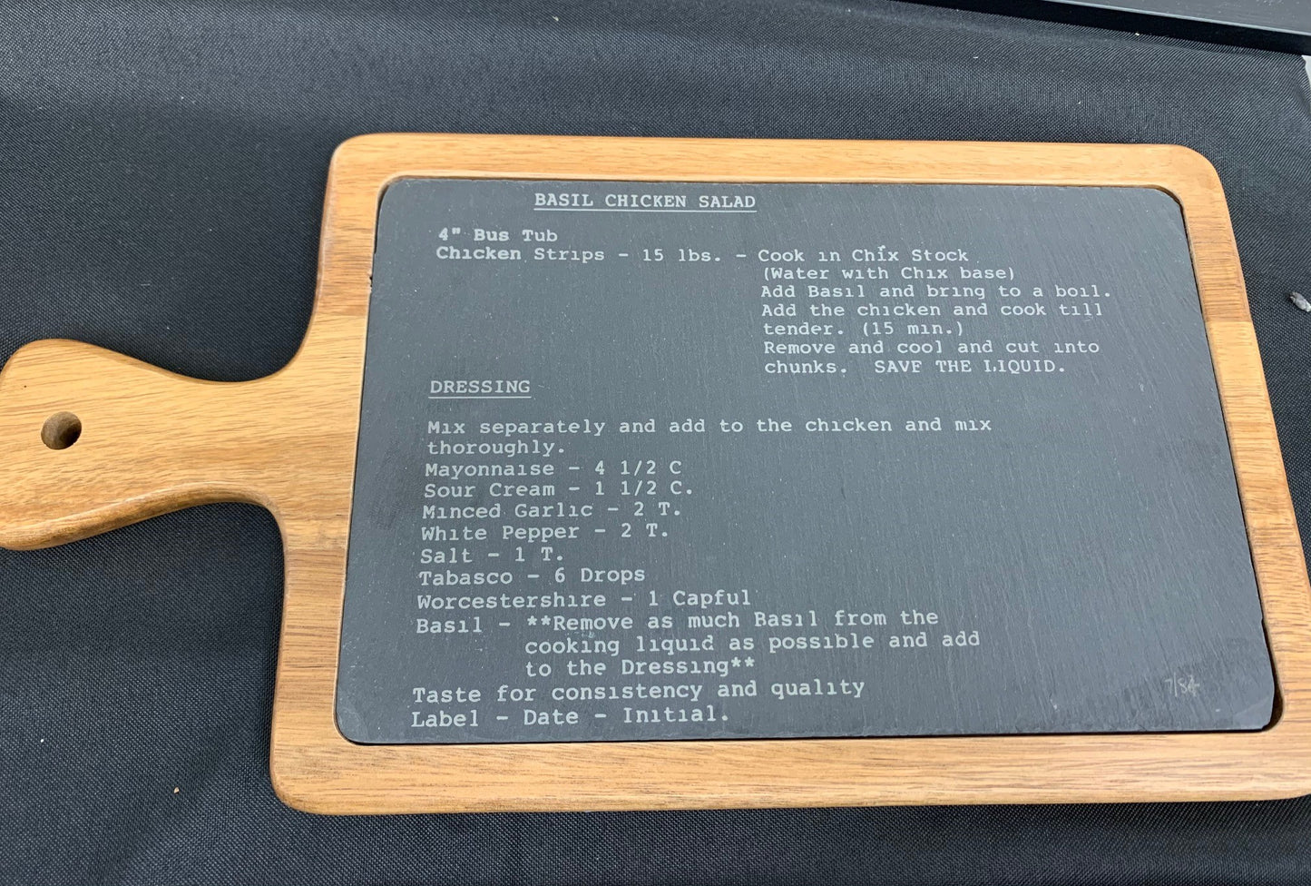 Heirloom Recipe Engraved or Etched Cutting Boards