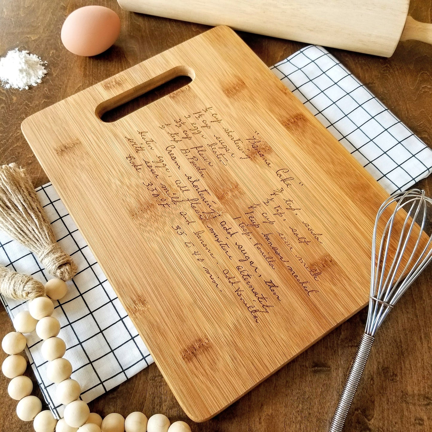 Heirloom Recipe Engraved or Etched Cutting Boards