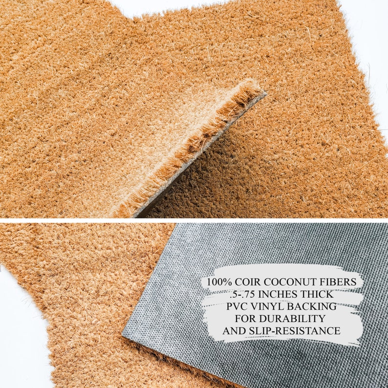 Custom Engraved Coir Door Mat