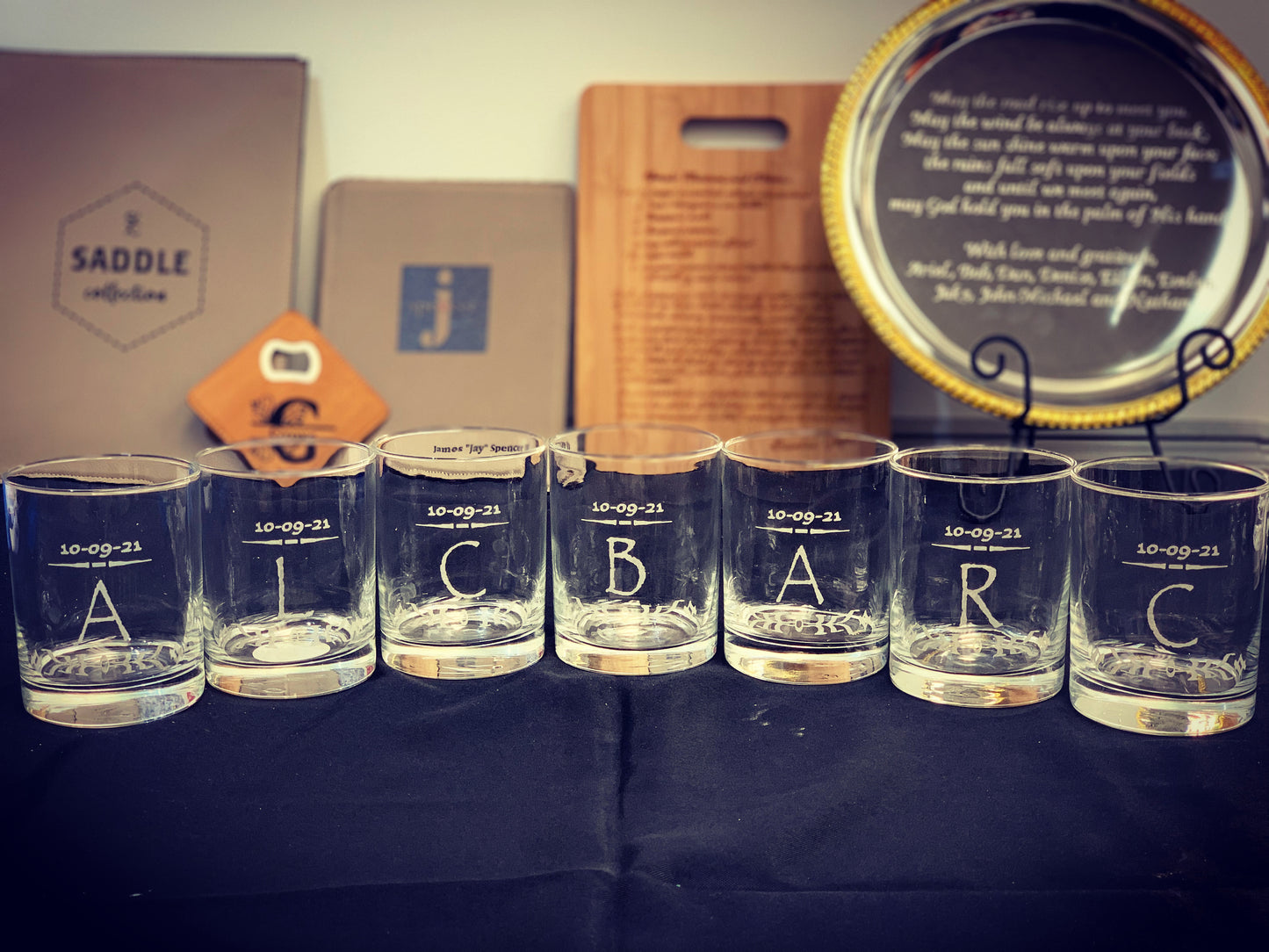 Custom Engraved Rocks / Whiskey Glasses