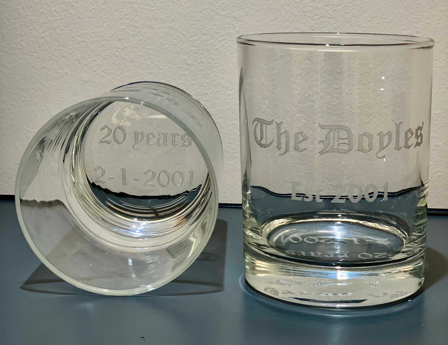 Custom Engraved Rocks / Whiskey Glasses