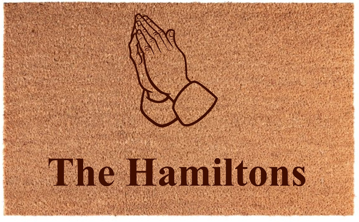 Custom Engraved Coir Door Mat