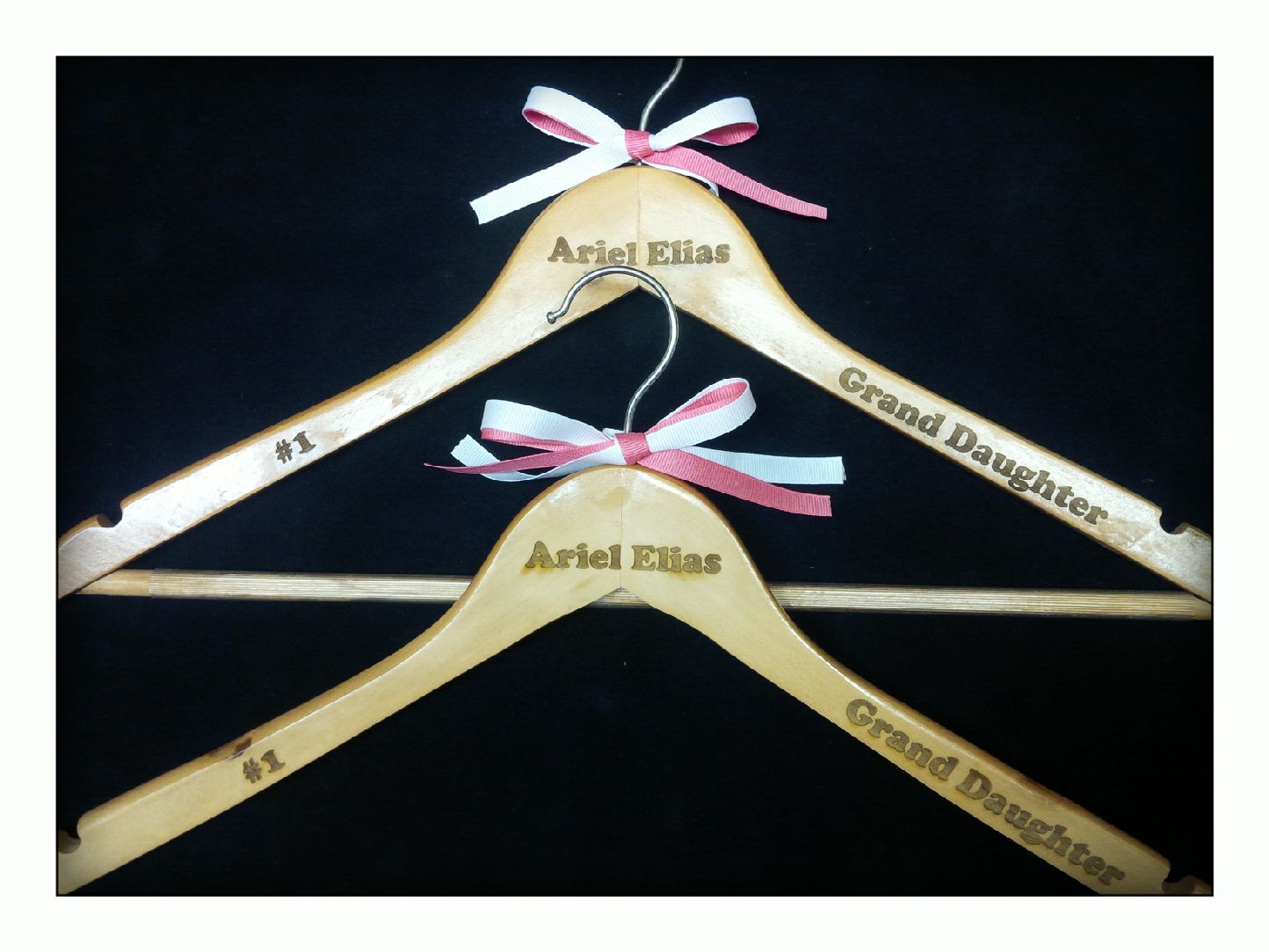 Personalized Engraved Wooden Hangers