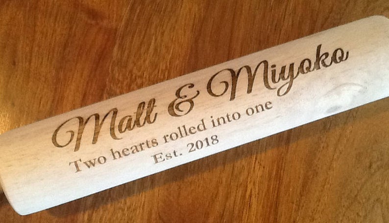 Personalized Engraved Wooden Rolling Pin