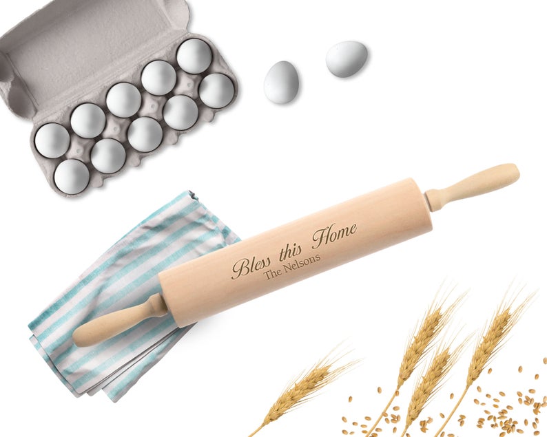 Personalized Engraved Wooden Rolling Pin