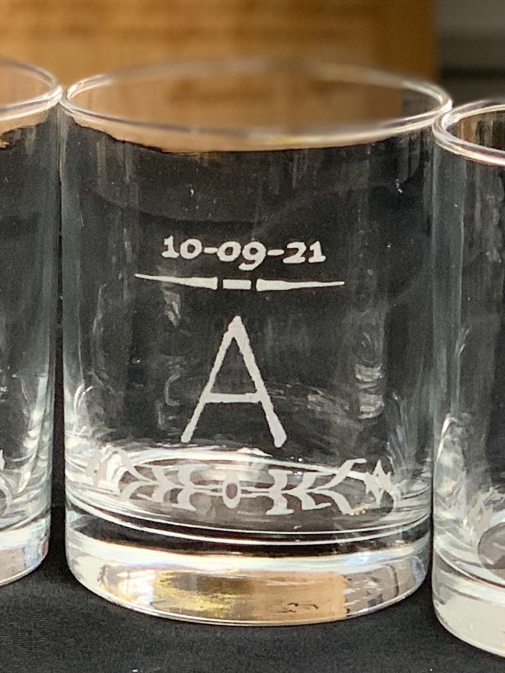 Custom Engraved Rocks / Whiskey Glasses